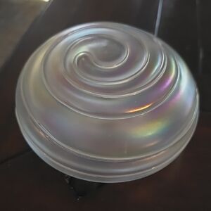 Anton Intaglio Levay Glass Works  Paperweight 4"